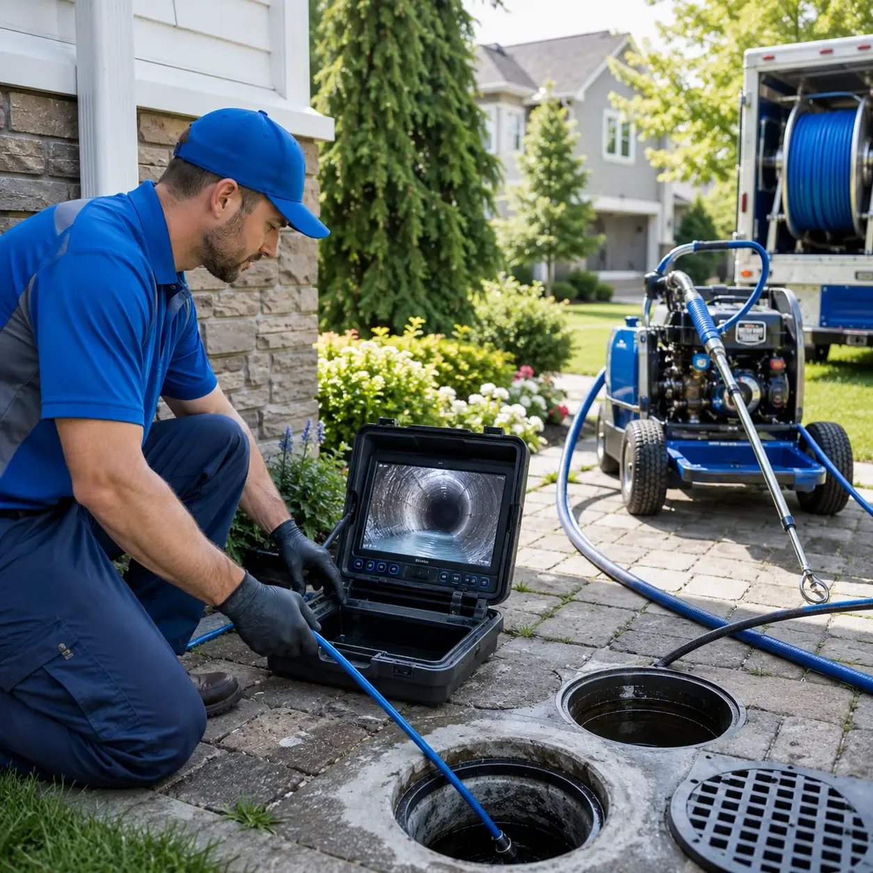 Outdoor drain cleaning professionals serving Austinburg, OH