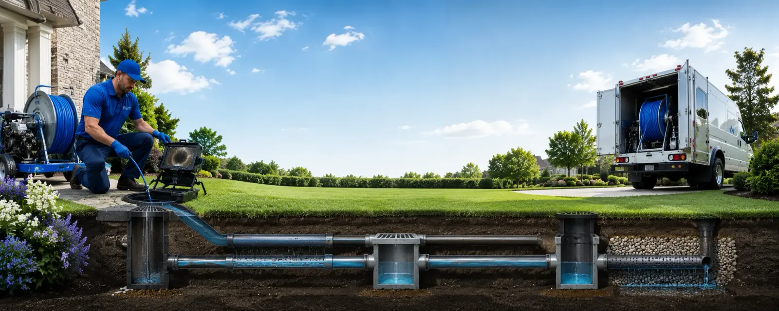Outdoor drain cleaning information for Austinburg, OH